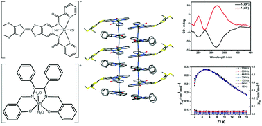 Graphical abstract: Chiral heterobimetallic chains from a dicyanideferrite building block including a π-conjugated TTF annulated ligand