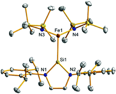 Graphical abstract: A three-coordinate iron–silylene complex stabilized by ligand–ligand dispersion forces
