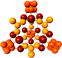 Graphical abstract: An {Fe60} tetrahedral cage: building nanoscopic molecular assemblies through cyanometallate and alkoxo linkers