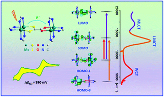 Graphical abstract: A study of asymmetrical mixed-valent Mo2–Mo2 complexes in the class III regime