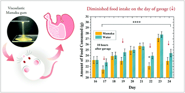Graphical abstract: The first of the viscoceuticals? A shear thickening gum induces gastric satiety in rats