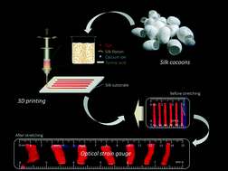 Graphical abstract: Printing of stretchable silk membranes for strain measurements