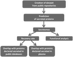 Graphical abstract: Integrated data mining of transcriptomic and proteomic datasets to predict the secretome of adipose tissue and muscle in ruminants