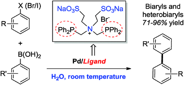 Graphical abstract: An efficient water-soluble surfactant-type palladium catalyst for Suzuki cross-coupling reactions in pure water at room temperature