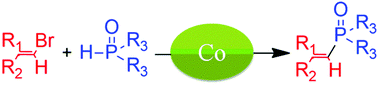 Graphical abstract: Cobalt catalysed, copper assisted C(sp2)–P cross coupling