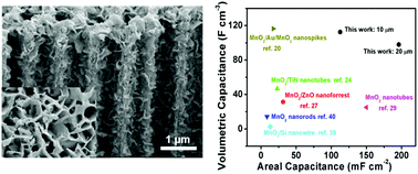 Graphical abstract: Three-dimensional nanotube electrode arrays for hierarchical tubular structured high-performance pseudocapacitors