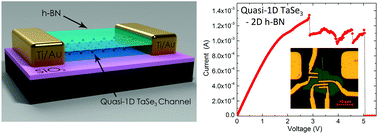 Graphical abstract: Breakdown current density in h-BN-capped quasi-1D TaSe3 metallic nanowires: prospects of interconnect applications