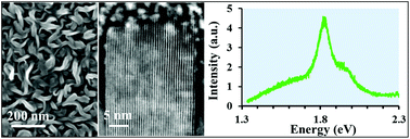 Graphical abstract: Large area growth of vertically aligned luminescent MoS2 nanosheets