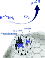 Graphical abstract: Synthesis of nitriles from amines using nanoscale Co3O4-based catalysts via sustainable aerobic oxidation