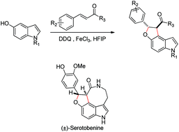 Graphical abstract: Concise total synthesis of (±)-serotobenine