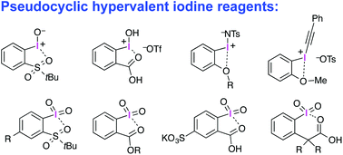 Graphical abstract: Synthetic applications of pseudocyclic hypervalent iodine compounds