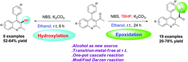 Graphical abstract: Oxidative coupling of 1-(2-methyl-4-phenylquinolin-3-yl)ethanone with ethanol and unexpected deacetylative synthesis of 3-hydroxy quinoline