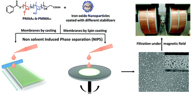 Graphical abstract: Nano-structured magneto-responsive membranes from block copolymers and iron oxide nanoparticles