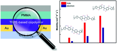Graphical abstract: Ambipolar tetrafluorodiphenylethene-based donor–acceptor copolymers: synthesis, properties, backbone conformation and fluorine-induced conformational locks
