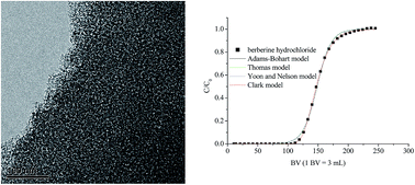 Graphical abstract: Adsorption of berberine hydrochloride onto mesoporous carbons with tunable pore size