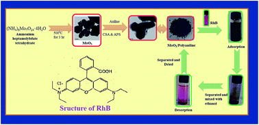 Graphical abstract: α-MoO3/polyaniline composite for effective scavenging of Rhodamine B, Congo red and textile dye effluent