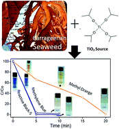 Graphical abstract: Fabrication of carbon and sulphur-doped nanocomposites with seaweed polymer carrageenan as an efficient catalyst for rapid degradation of dye pollutants using a solar concentrator
