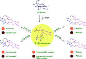 Graphical abstract: Thermal and Lewis acid promoted intramolecular Diels–Alder reaction of furanose tethered 1,3,9-decatriene systems: a synthetic and computational investigation