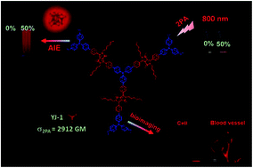 Graphical abstract: Synthesis, two-photon absorption and aggregation-induced emission properties of multi-branched triphenylamine derivatives based on diketopyrrolopyrrole for bioimaging