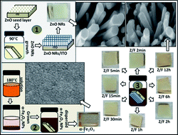 Graphical abstract: Structural, optical and photo-electrochemical properties of hydrothermally grown ZnO nanorods arrays covered with α-Fe2O3 nanoparticles