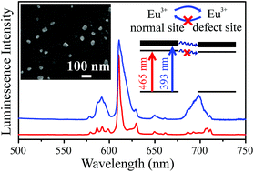 Graphical abstract: Photoluminescence properties of Eu3+ ions in yttrium oxide nanoparticles: defect vs. normal sites