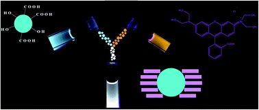 Graphical abstract: White light emission by controlled mixing of carbon dots and rhodamine B for applications in optical thermometry and selective Fe3+ detection