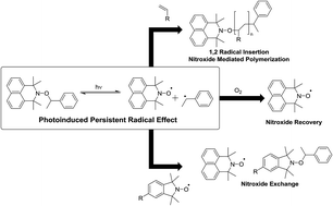 Graphical abstract: Light-active azaphenalene alkoxyamines: fast and efficient mediators of a photo-induced persistent radical effect