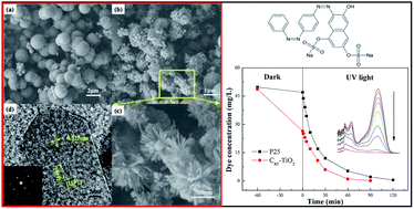 Graphical abstract: Facile one-pot synthesis of carbon incorporated three-dimensional hierarchical TiO2 nanostructure for highly efficient pollutant removal