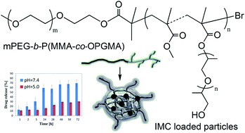 Graphical abstract: Synthesis of amphiphilic semigrafted pseudo-Pluronics for self-assemblies carrying indomethacin