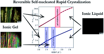 Graphical abstract: Thermally reversible solidification of novel ionic liquid [im]HSO4 by self-nucleated rapid crystallization: investigations of ionic conductivity, thermal properties, and catalytic activity