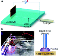 Graphical abstract: Liquid metal soft electrode triggered discharge plasma in aqueous solution