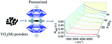 Graphical abstract: The pressure-induced metallization of monoclinic vanadium dioxide