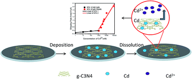 Graphical abstract: Highly sensitive and selective detection of cadmium with a graphite carbon nitride nanosheets/Nafion electrode