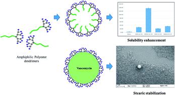 Graphical abstract: Non-ionic self-assembling amphiphilic polyester dendrimers as new drug delivery excipients