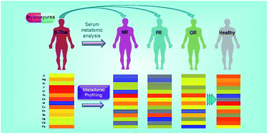 Graphical abstract: Metallomic profiling to evaluate the response to drug treatment: hydroxyurea as a case study in β-thalassemia patients