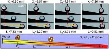 Graphical abstract: One-step fabricated wettable gradient surface for controlled directional underwater oil-droplet transport