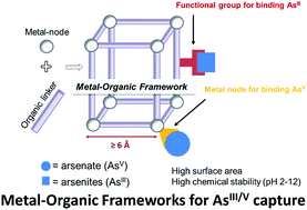Graphical abstract: The dual capture of AsV and AsIII by UiO-66 and analogues