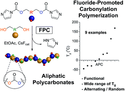 Graphical abstract: Fluoride-promoted carbonylation polymerization: a facile step-growth technique to polycarbonates