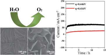 Graphical abstract: Electrochemically activated-iron oxide nanosheet arrays on carbon fiber cloth as a three-dimensional self-supported electrode for efficient water oxidation