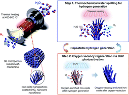 Graphical abstract: Hydrogen production based on a photoactivated nanowire-forest