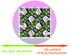 Graphical abstract: Highly selective sorption of CO2 and N2O and strong gas-framework interactions in a nickel(ii) organic material