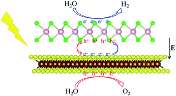 Graphical abstract: Two-dimensional van der Waals nanocomposites as Z-scheme type photocatalysts for hydrogen production from overall water splitting