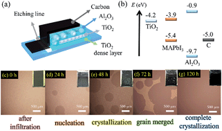 Graphical abstract: Control of preferred orientation with slow crystallization for carbon-based mesoscopic perovskite solar cells attaining efficiency 15%