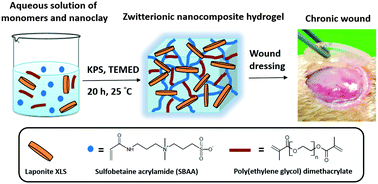 Graphical abstract: Zwitterionic nanocomposite hydrogels as effective wound dressings