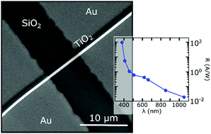 Graphical abstract: Highly responsive UV-photodetectors based on single electrospun TiO2 nanofibres