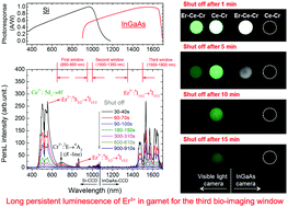 Graphical abstract: Near-infrared long persistent luminescence of Er3+ in garnet for the third bio-imaging window