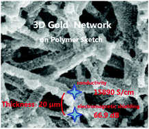 Graphical abstract: Flexible, conductive, porous, fibrillar polymer–gold nanocomposites with enhanced electromagnetic interference shielding and mechanical properties