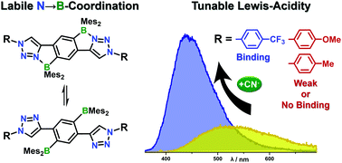 Graphical abstract: Tuning of electronic properties via labile N→B-coordination in conjugated organoboranes