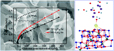 Graphical abstract: Superior non-enzymatic glucose sensing properties of Ag-/Au-NiCo2O4 nanosheets with insight from electronic structure simulations