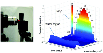 Graphical abstract: Development and testing of a novel micro-Raman probe and application of calibration method for the quantitative analysis of microfluidic nitric acid streams